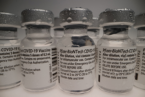 Pfizer COVID vaccine vials